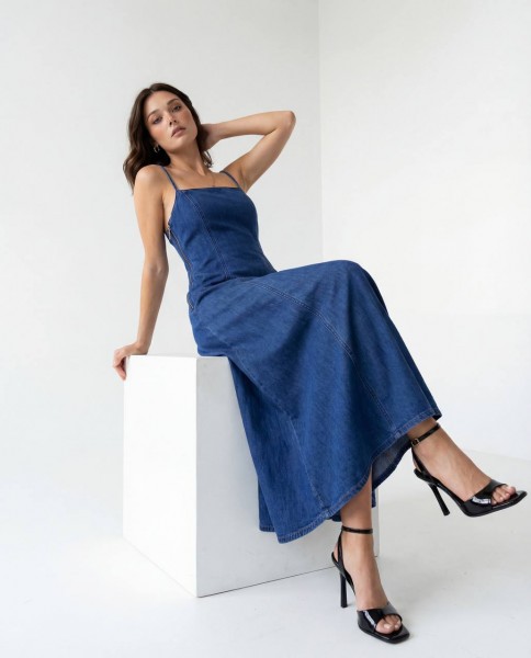 Женское Джинсовое Платье Fame