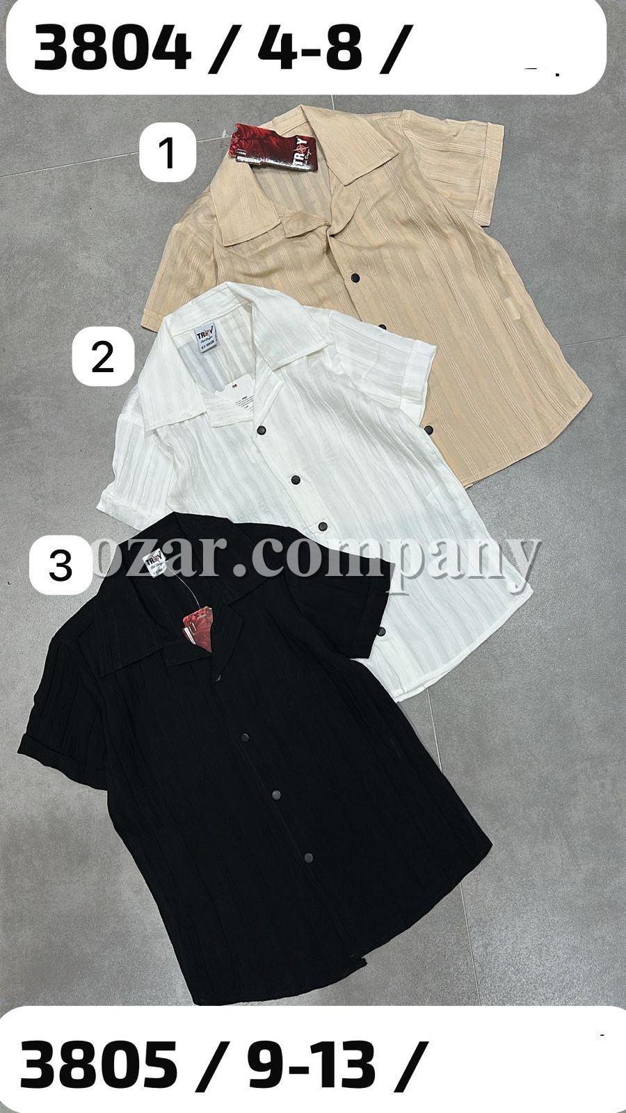 Рубашка Для Мальчика Troy (4-5-6-7-8лет) 