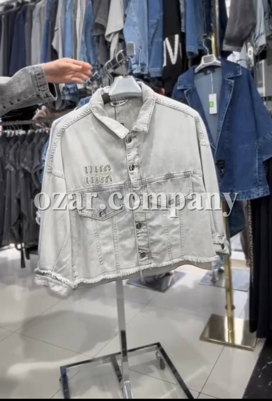 Женская Джинсовая Курточка Miu Miu