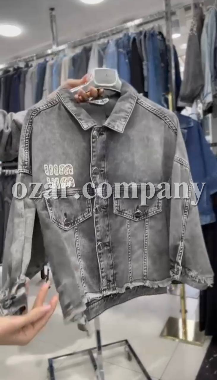 Женская Джинсовая Курточка Miu Miu