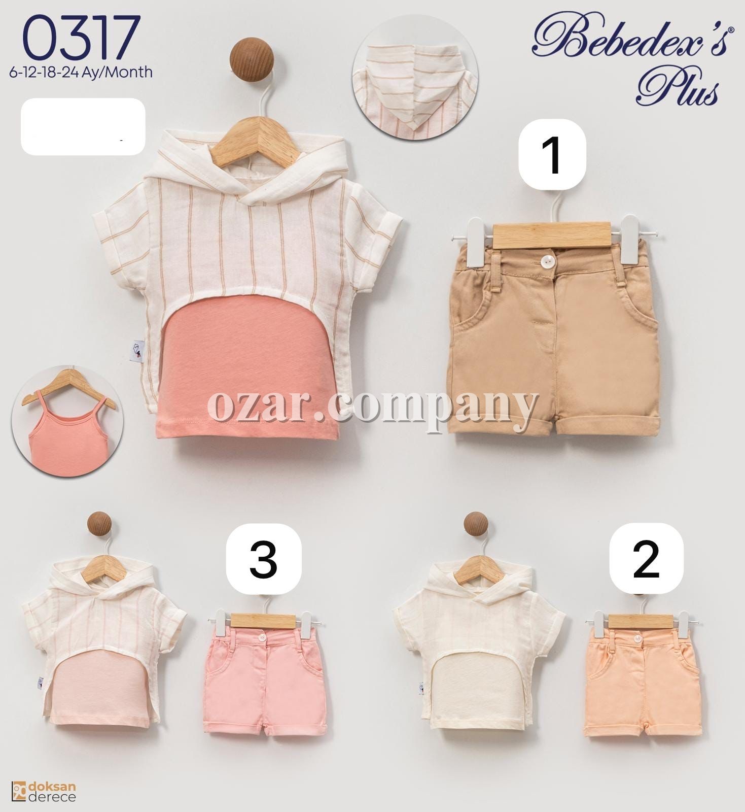 Костюм Тройка Для Девочки Bebedexs (6-12-18-24мес.)