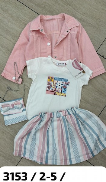 Костюм Тройка Для Девочки Gamzelim (2-3-4-5лет)