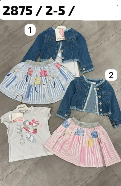 Костюм Тройка Для Девочки Gamzelim (2-3-4-5лет)