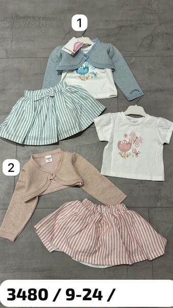 Костюм Тройка Для Девочки Gamzelim (9-12-18-24мес.)