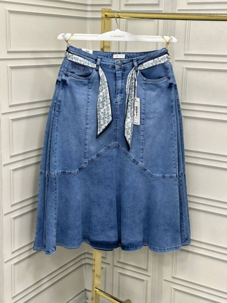 Женская Джинсовая Юбка Eva Enrica (Большие размеры)