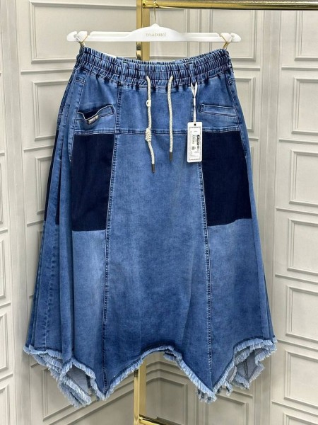 Женская Джинсовая Юбка Eva Enrica (Большие размеры)