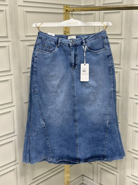 Женская Джинсовая Юбка Eva Enrica (Большие размеры)