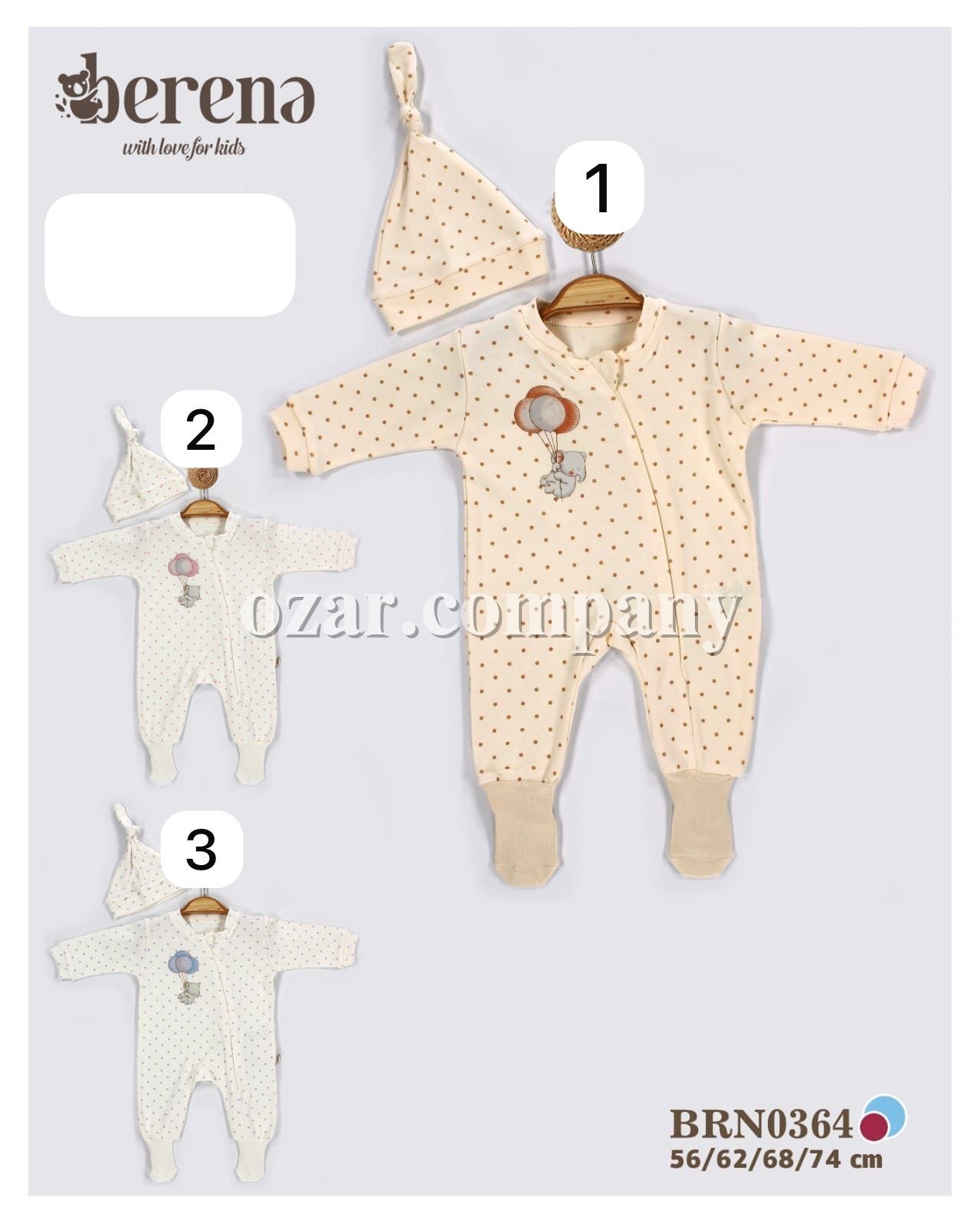 Человечек Для Новорождённых Berena (0-3-6-9мес.)