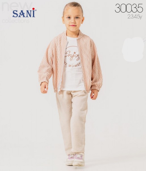 Костюм Тройка Для Девочки Sani (2-3-4-5лет)