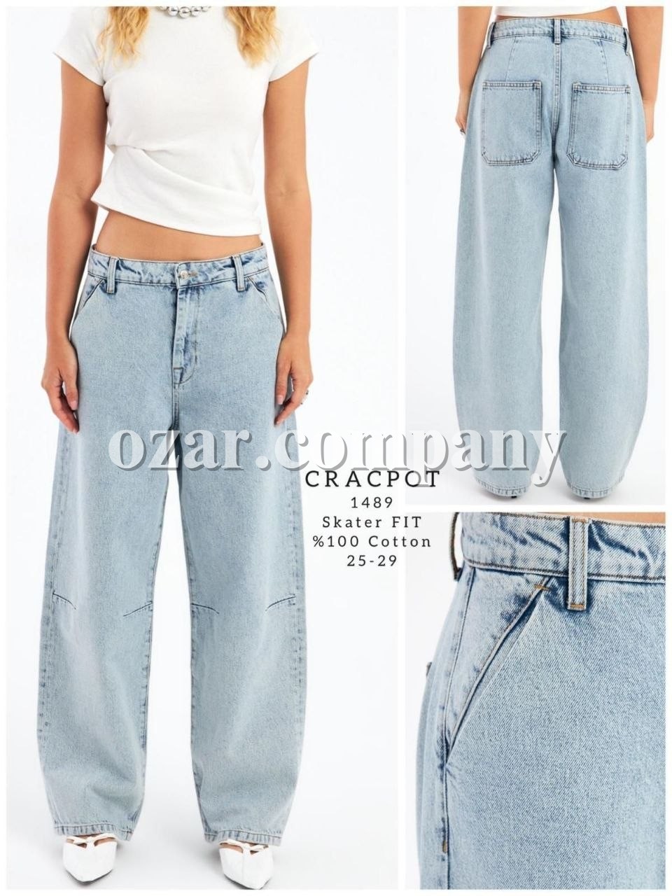 Женские Джинсы Cracpot 