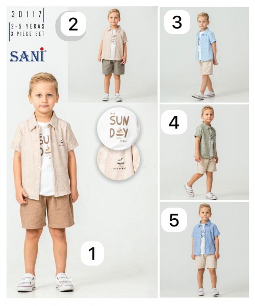 Костюм Тройка Для Мальчика Sani (2-3-4-5лет)