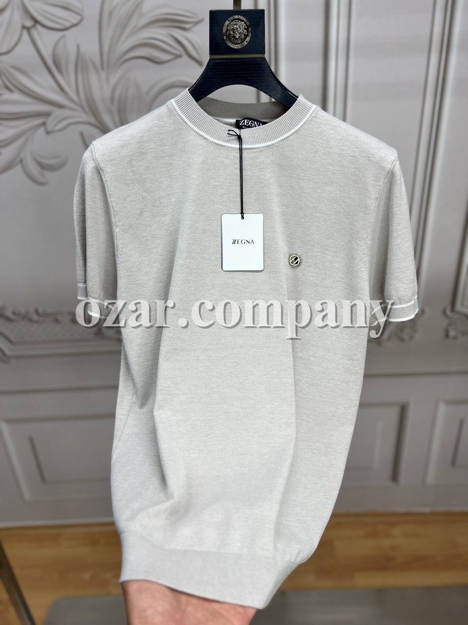 Мужская Трикотажная Футболка Zegna