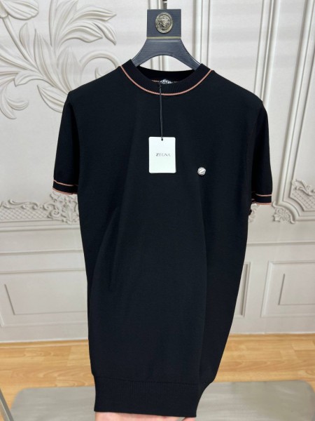 Мужская Трикотажная Футболка Zegna