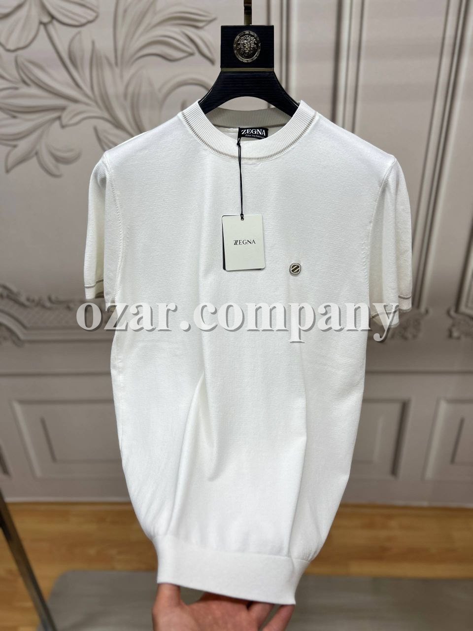 Мужская Трикотажная Футболка Zegna