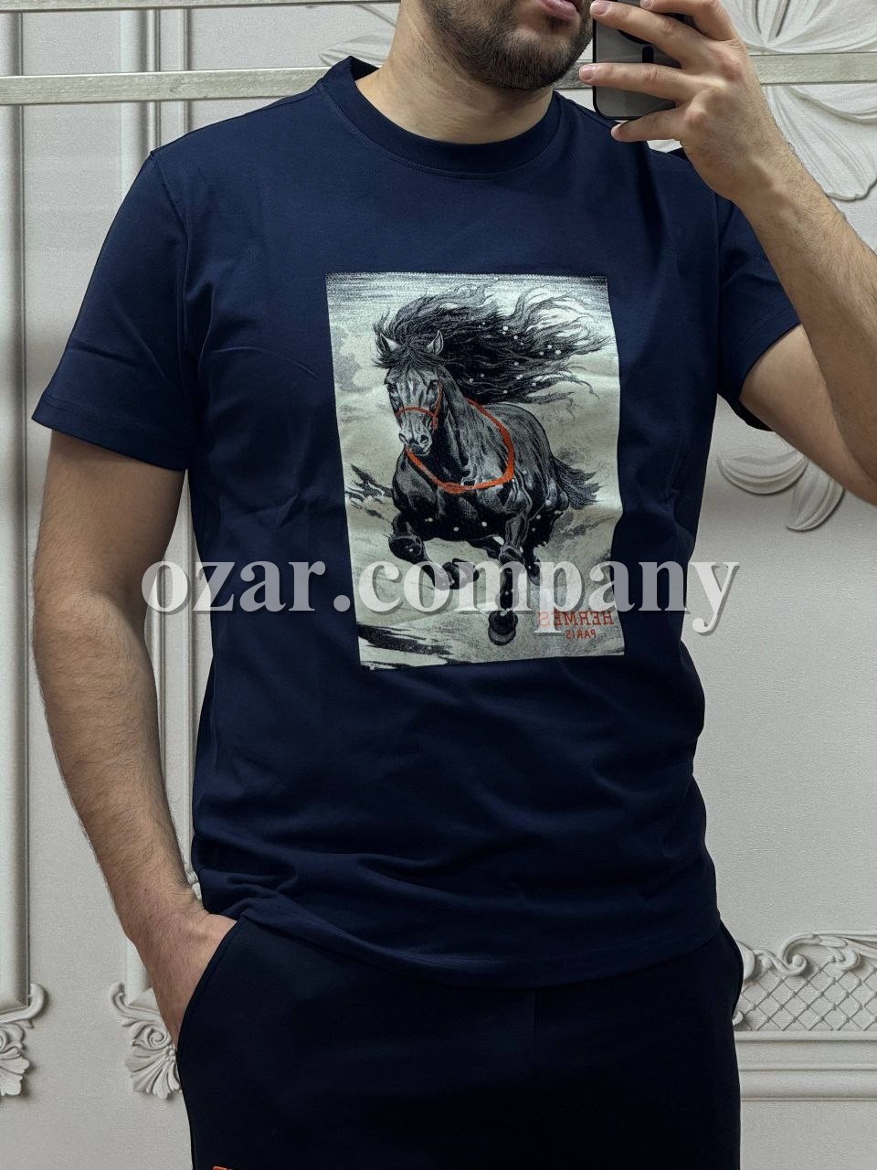 Мужская Футболка Hermes