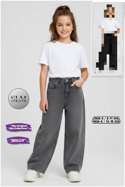 Джинсы Baggy Для Девочки SLM Kids (8-9-10-11лет)