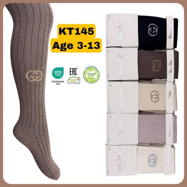 Колготы Со Стразами Для Девочки Belino (3-4лет)