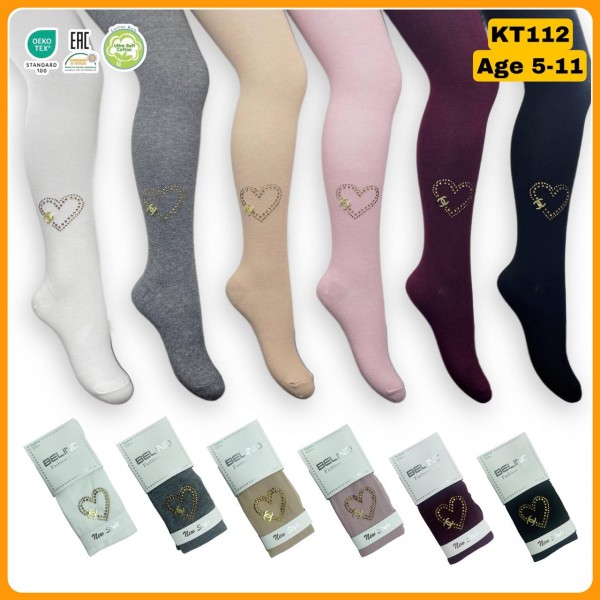 Колготы Со Стразами Для Девочки Belino (5-6лет)