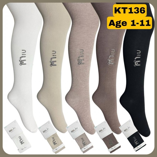 Колготы Со Стразами Для Девочки Belino (9-10лет)