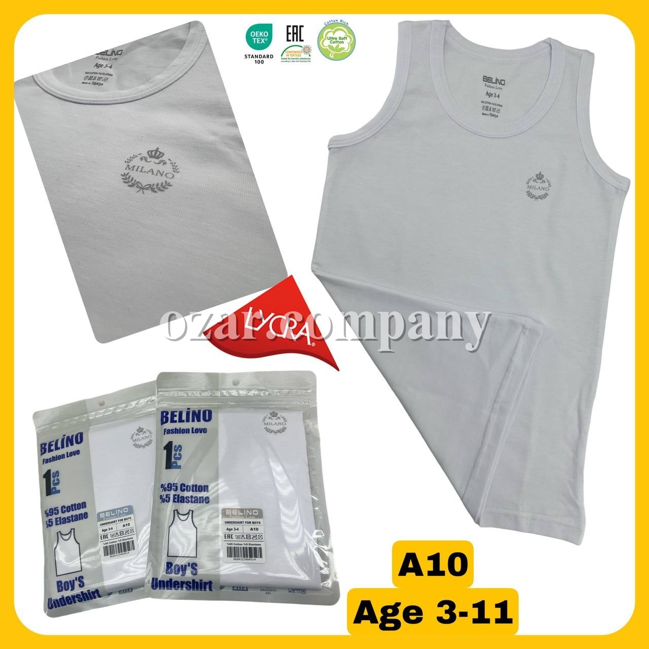 Майка Для Мальчика Belino (3-4/5-6/7-8/9-10/11-12лет)