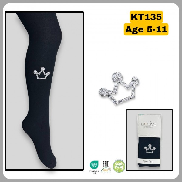 Колготы Со Стразами Для Девочки Belino (9-10лет)