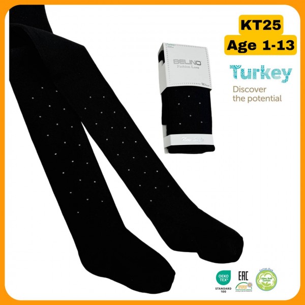 Колготы Со Стразами Для Девочки Belino (3-4лет)