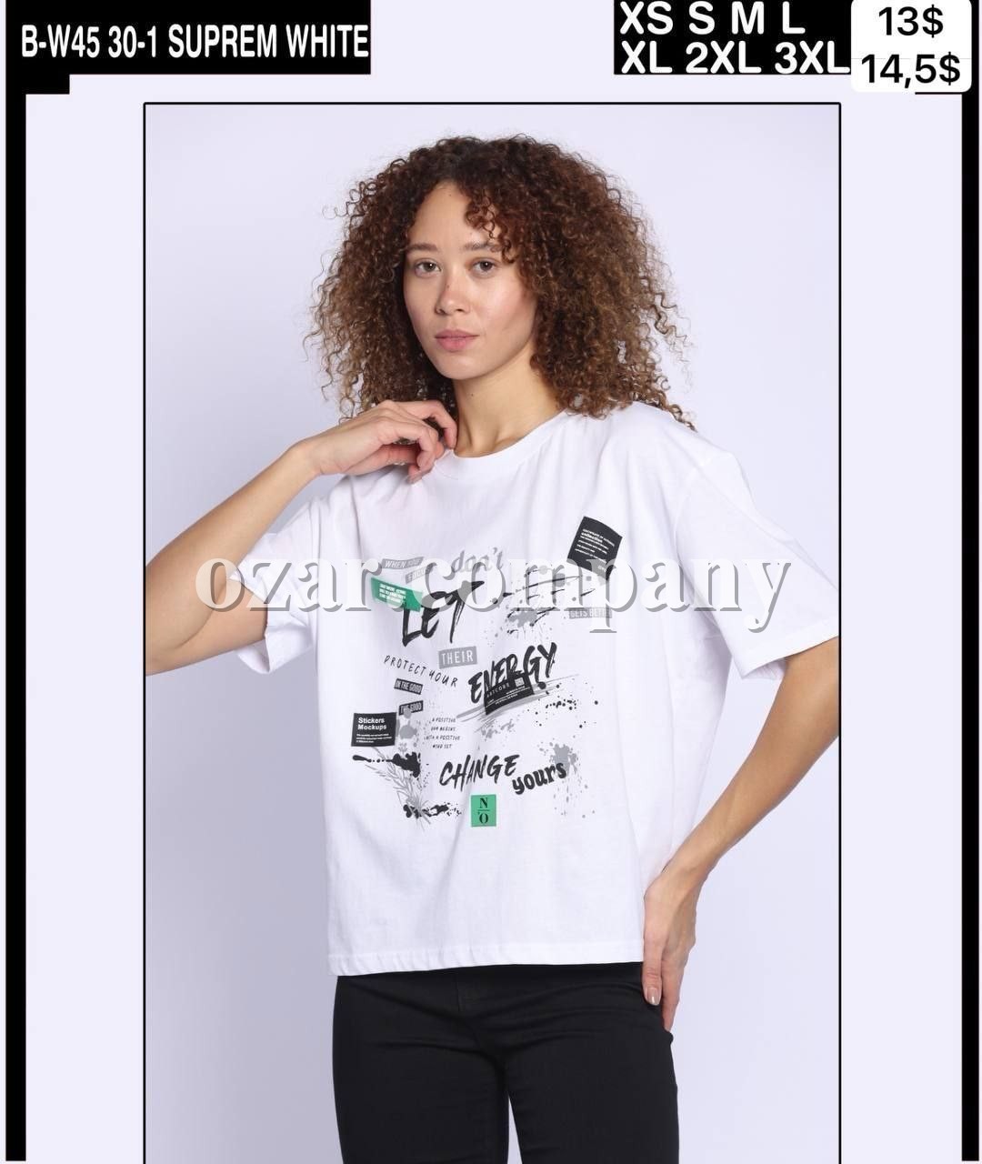 Женская Футболка Whitney (Большие размеры)