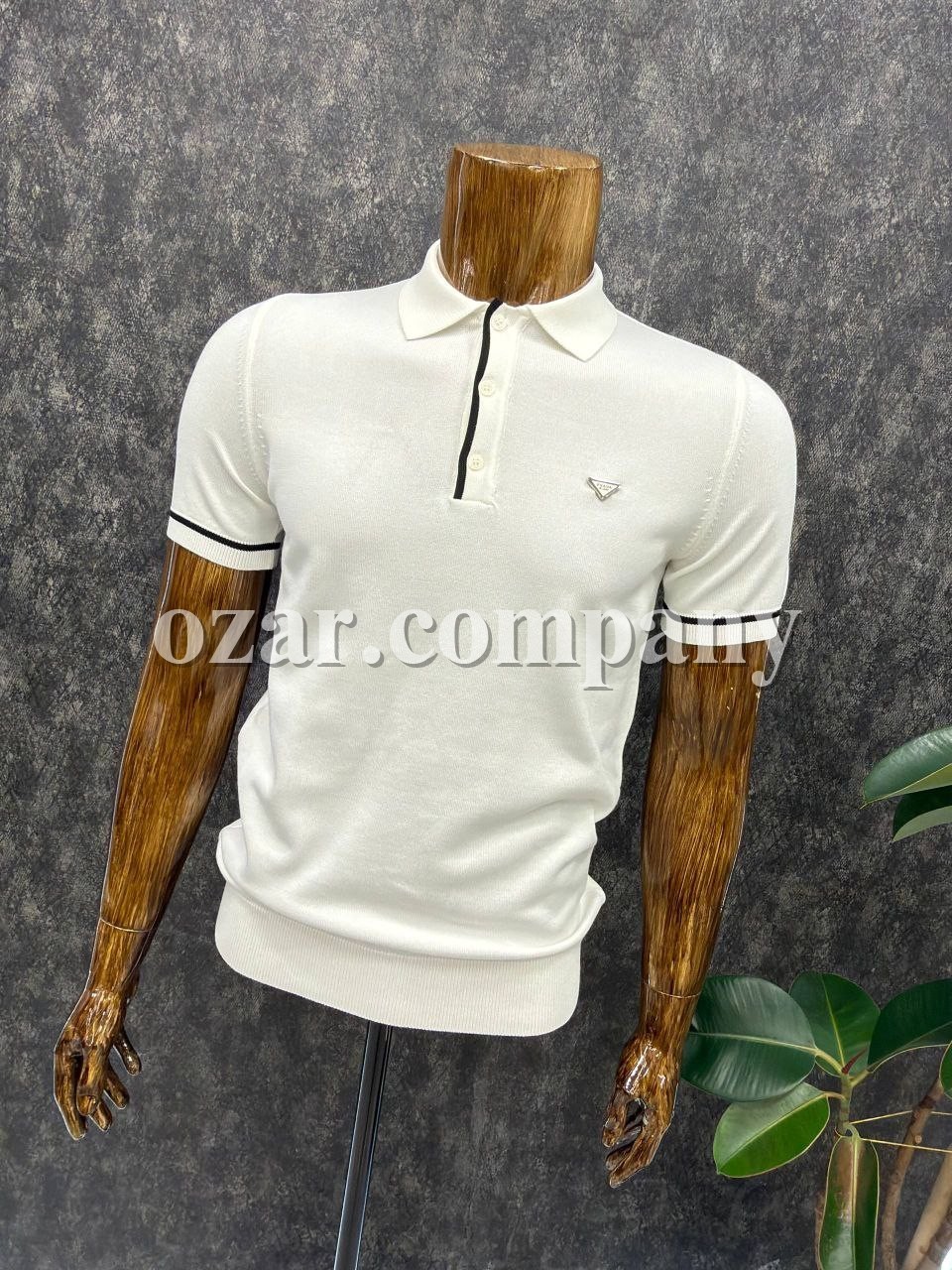 Мужская Трикотажная Футболка Prada