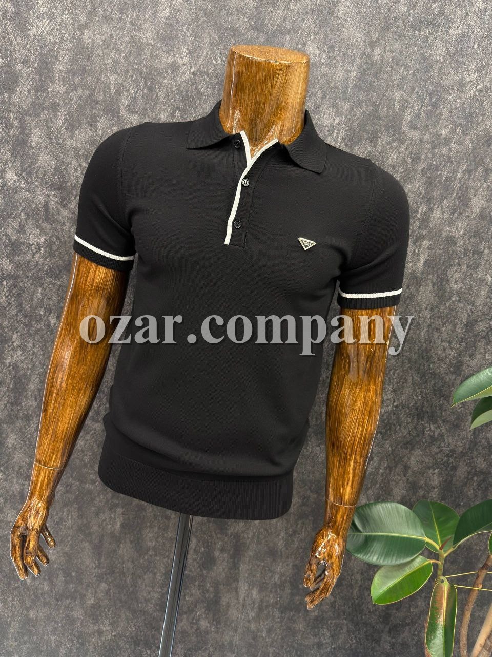 Мужская Трикотажная Футболка Prada