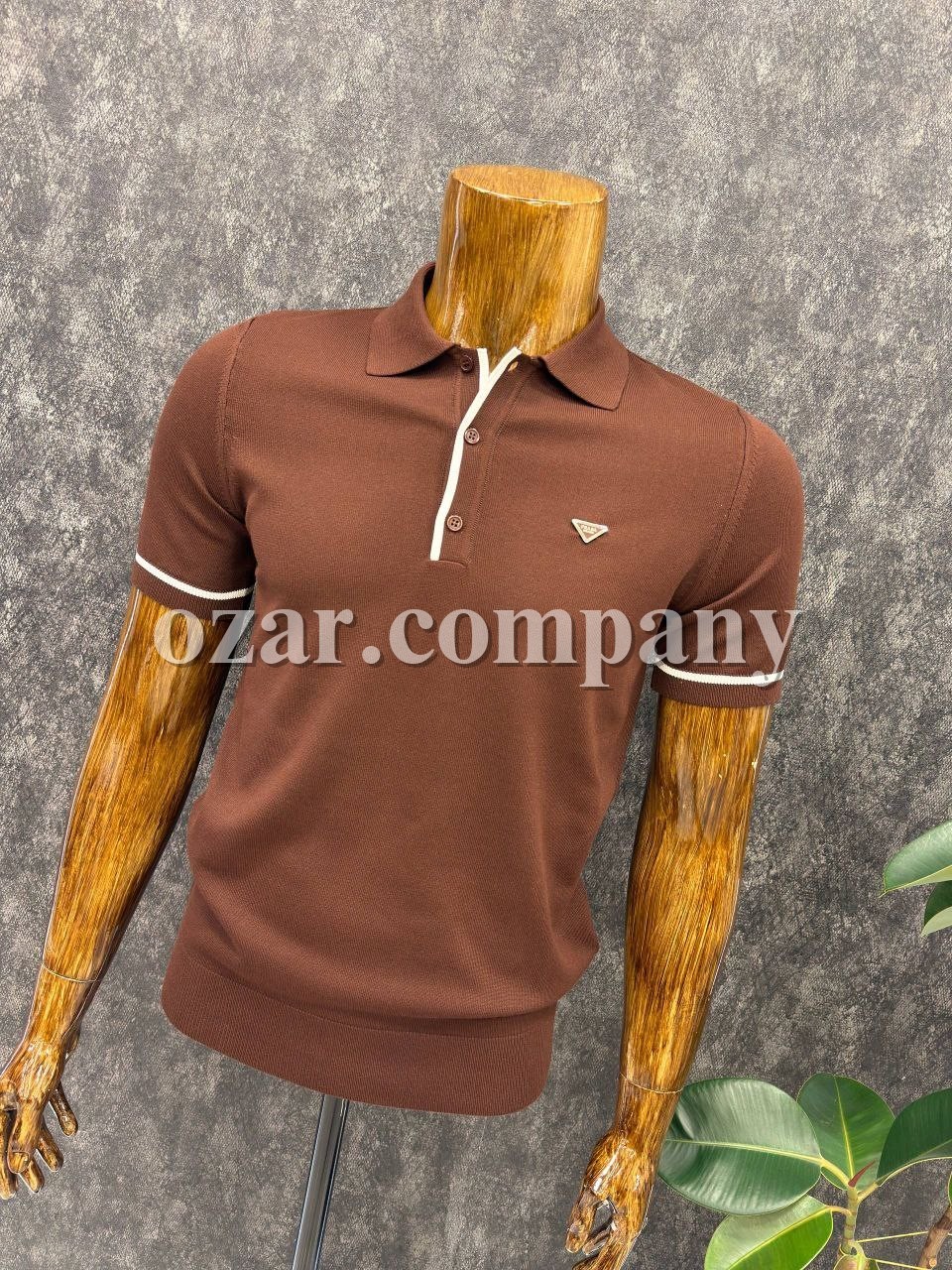 Мужская Трикотажная Футболка Prada