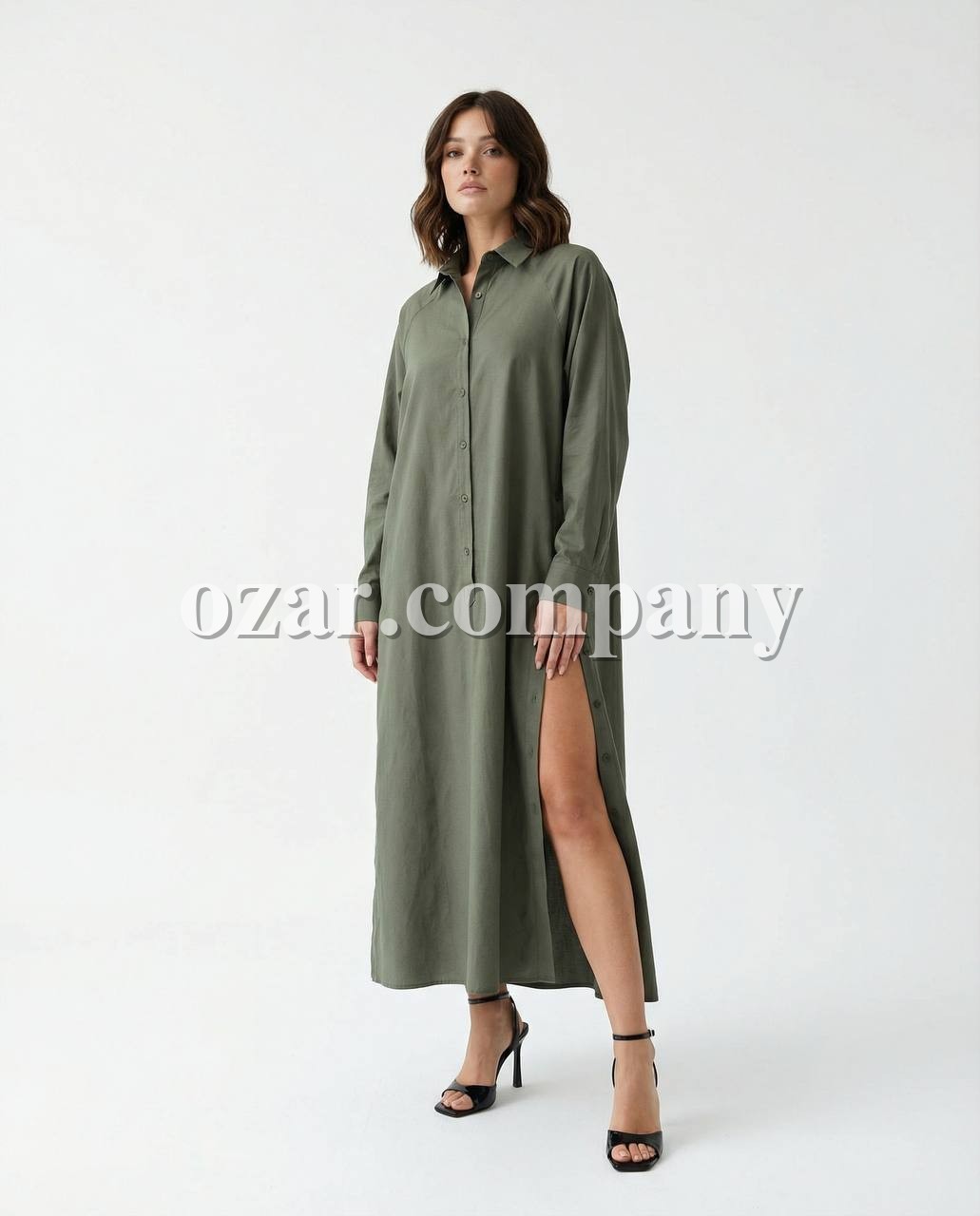 Женское Платье-Рубашка Fame