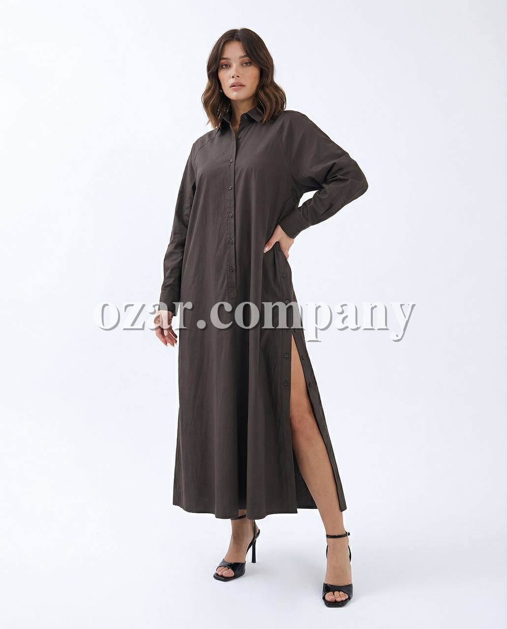 Женское Платье-Рубашка Fame