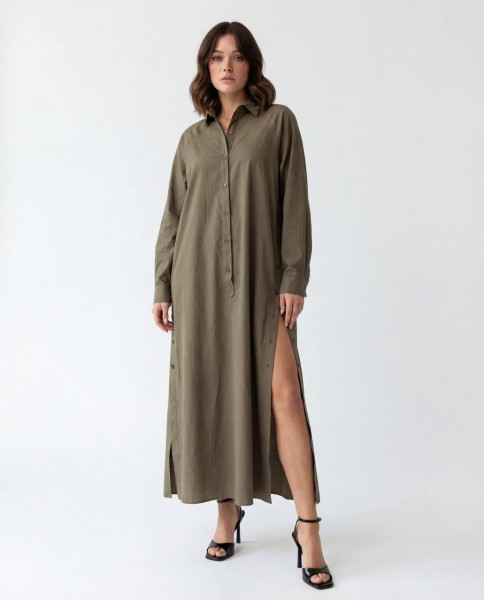 Женское Платье-Рубашка Fame