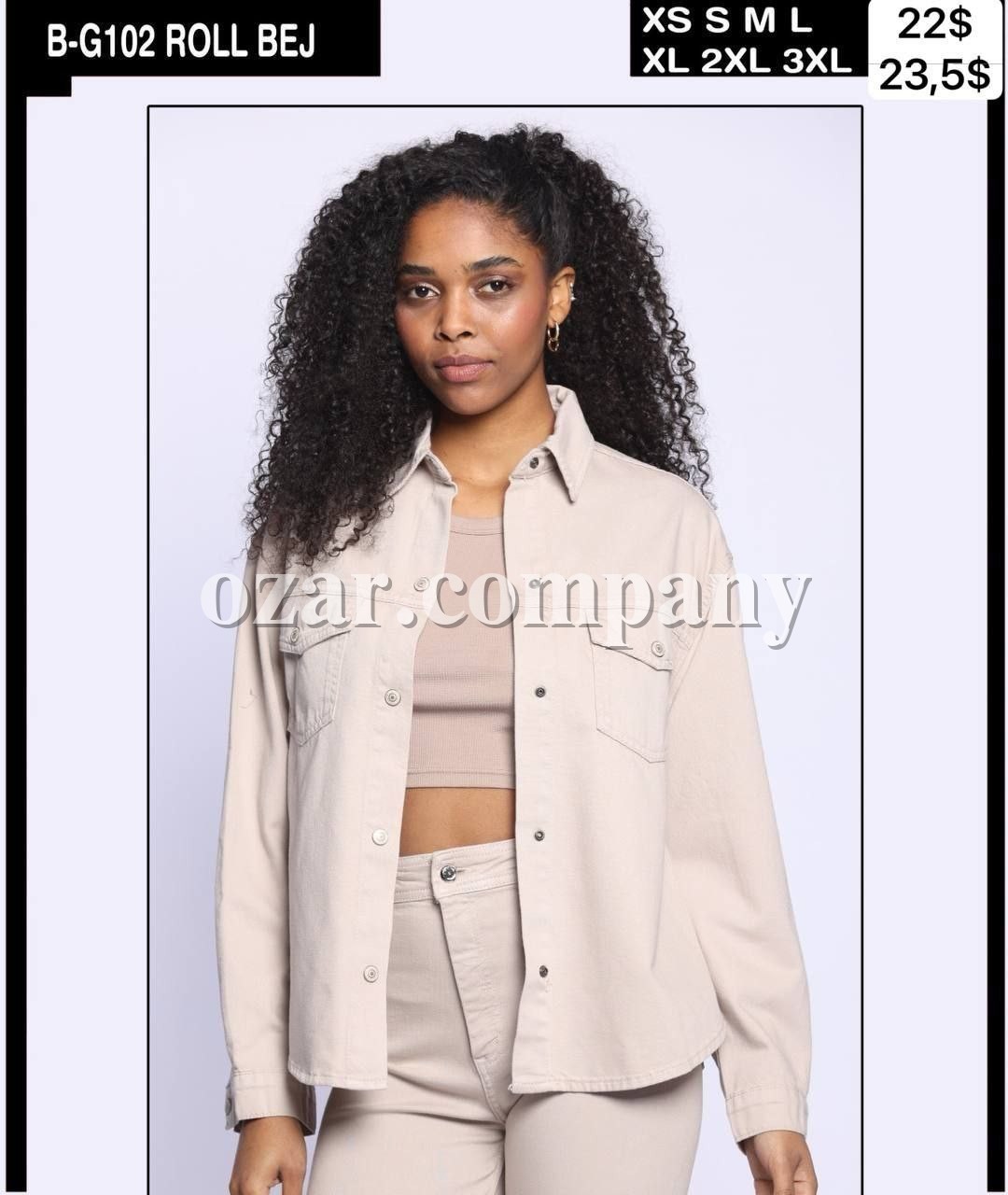 Женская Джинсовая Рубашка Whitney