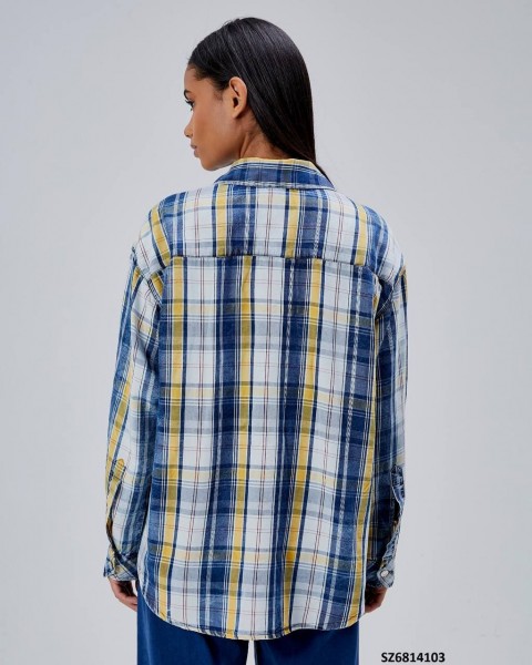 Женская Джинсовая Рубашка Shezzen