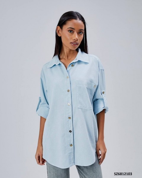 Женская Джинсовая Рубашка Shezzen