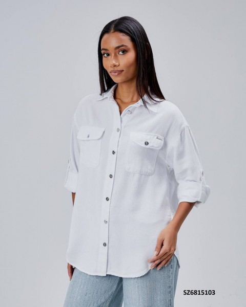 Женская Джинсовая Рубашка Shezzen