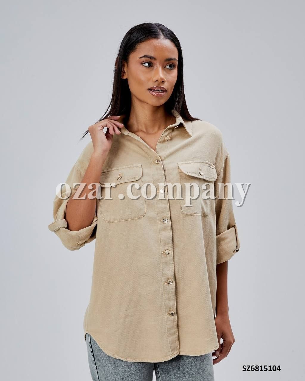 Женская Джинсовая Рубашка Shezzen