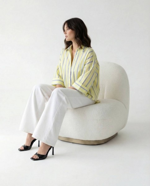 Женское Рубашка Fame