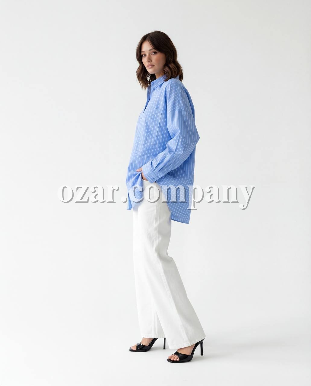 Женское Рубашка Fame