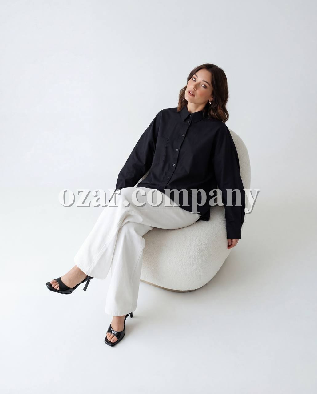 Женское Рубашка Fame