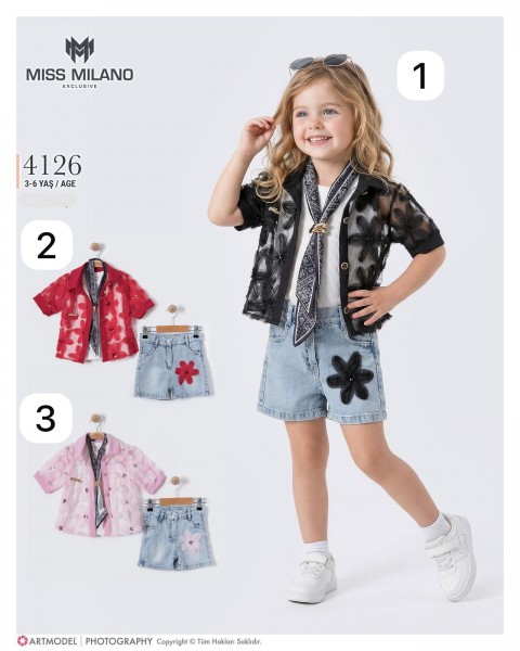 Костюм Тройка Для Девочки Miss Milano (3-4-5-6лет) 