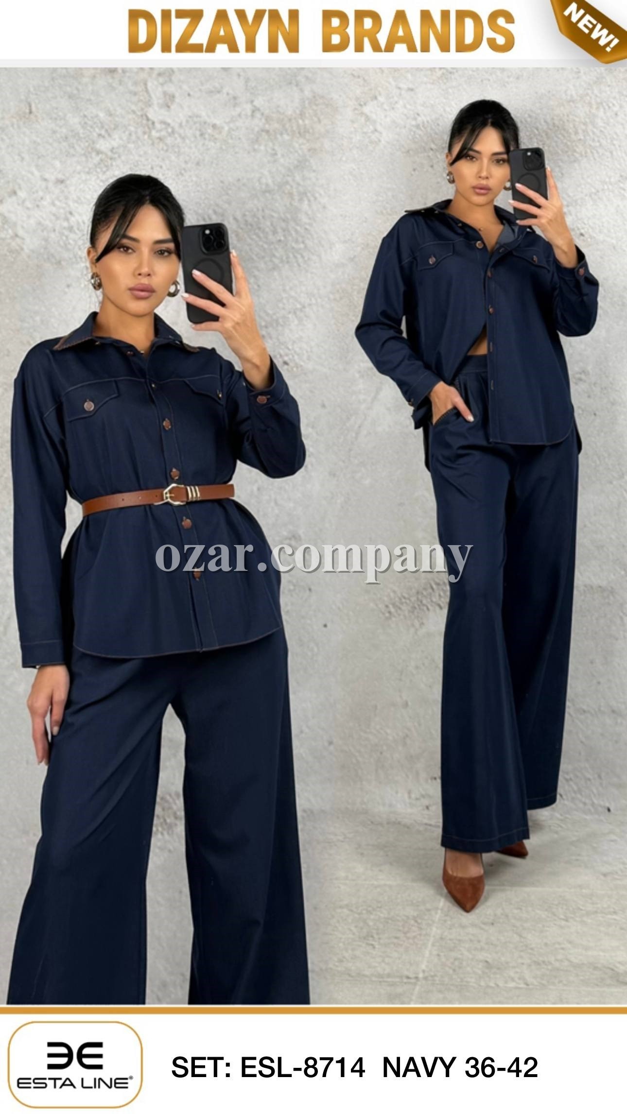 Женский Джинсовый Костюм Dizayn 