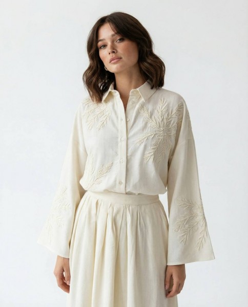 Женское Рубашка Fame