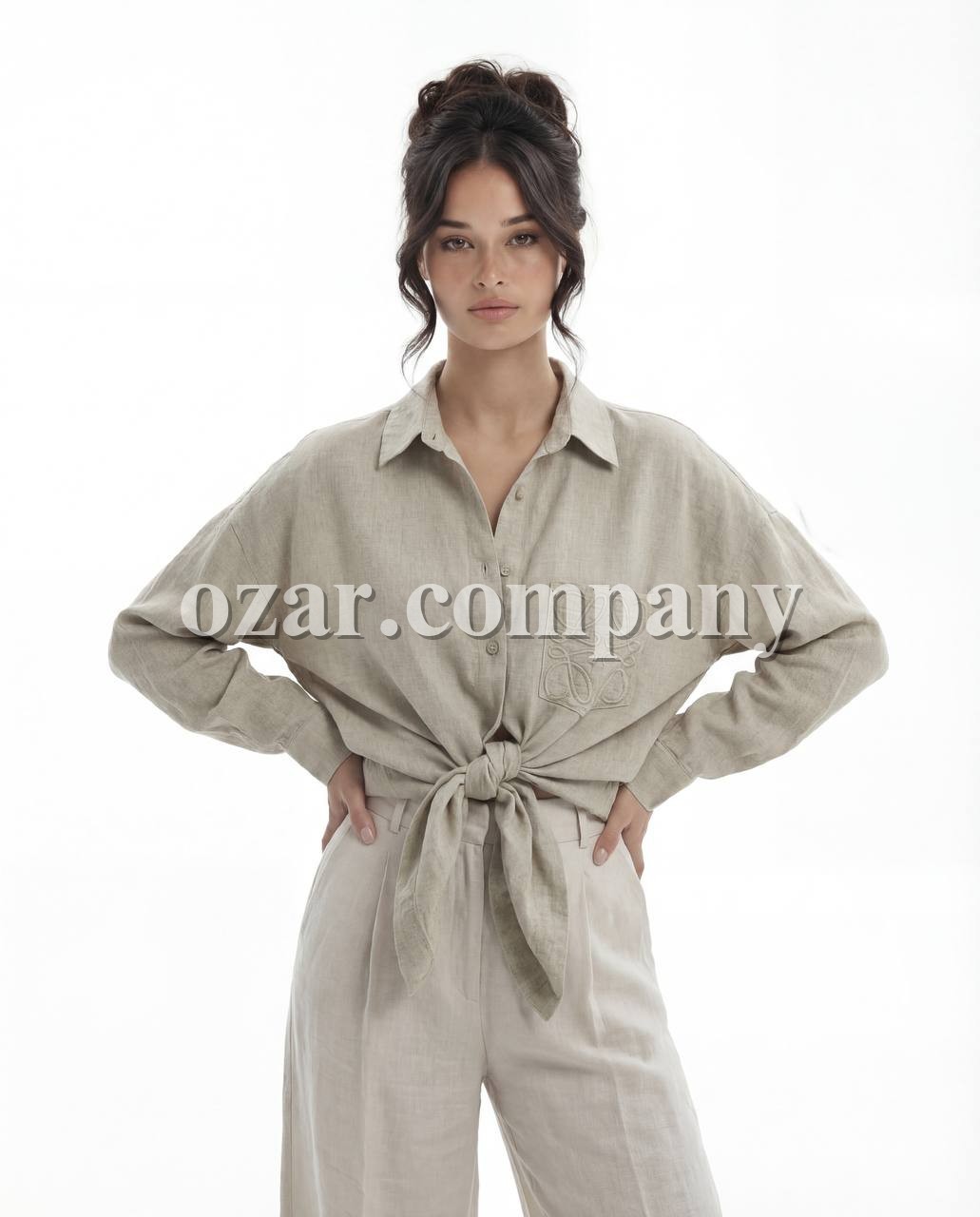 Женское Рубашка Fame