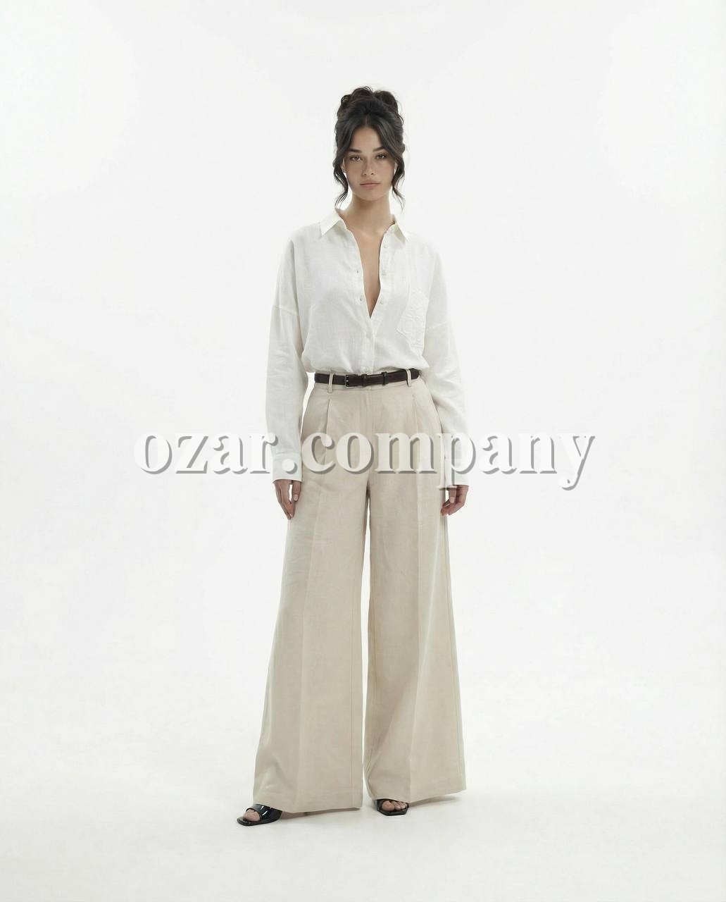 Женское Рубашка Fame