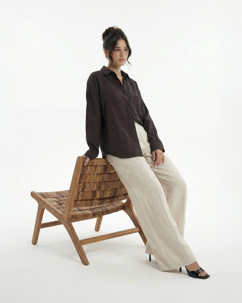 Женское Рубашка Fame