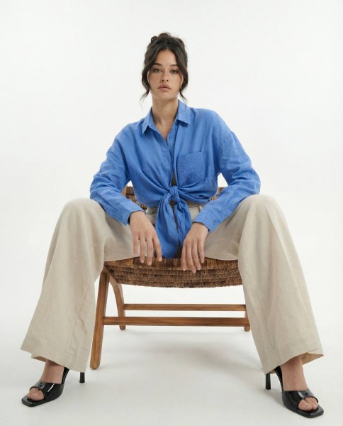 Женское Рубашка Fame