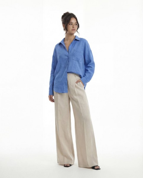 Женское Рубашка Fame