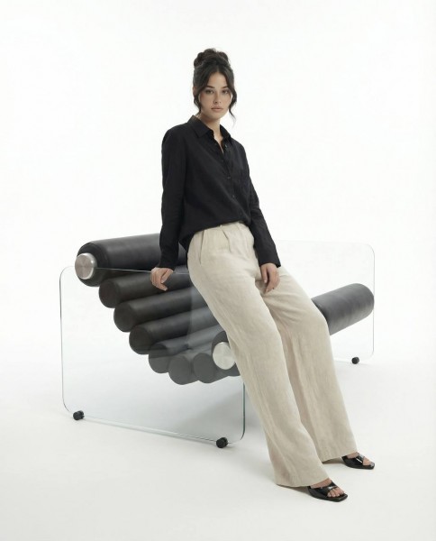 Женское Рубашка Fame